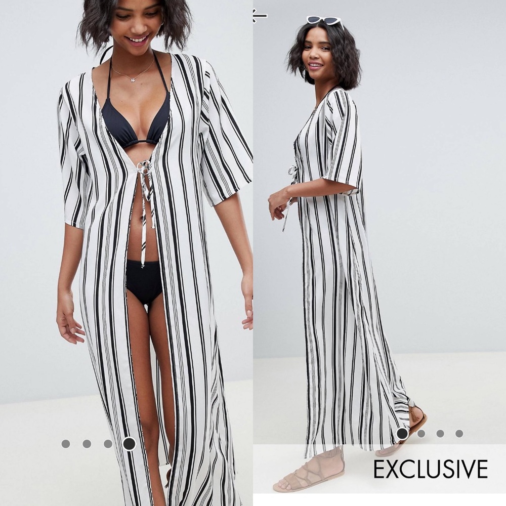 ASOS South Beach Exclusive Maxi Beach Kimono